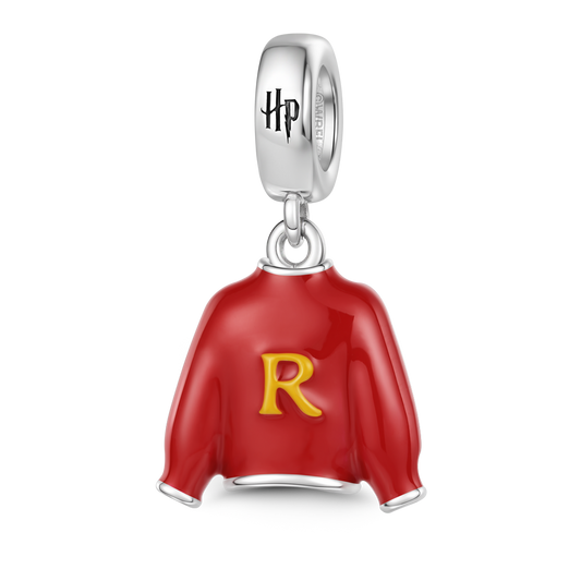 Gnoce Harry Potter Weasley Red R Letter Sweater Dangle Charm_1