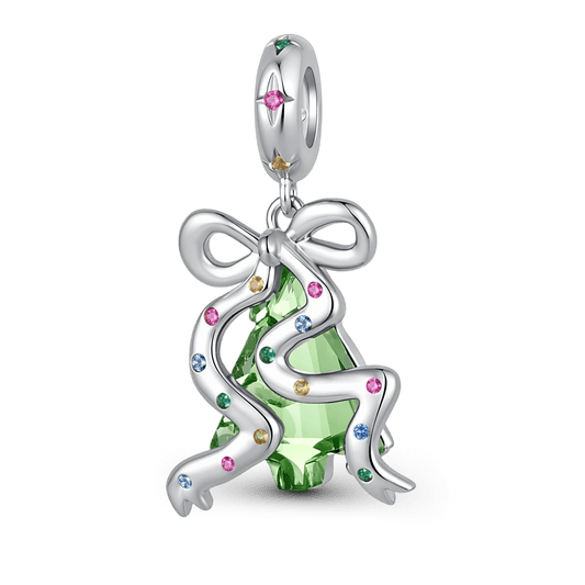 Gnoce Green Christmas Tree and Bow Charm_1