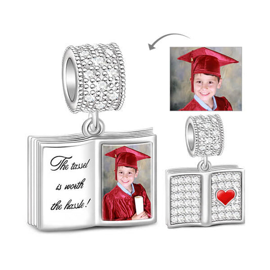 Gnoce  The Hassle Graduated Photo Charm Platinum-plated Silver Blend_1