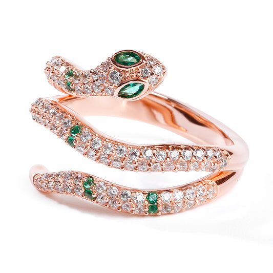 Gnoce Snake Ring Green Ring_1