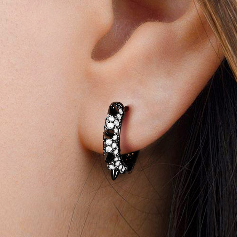 Gnoce Black Mohawk Earrings_3