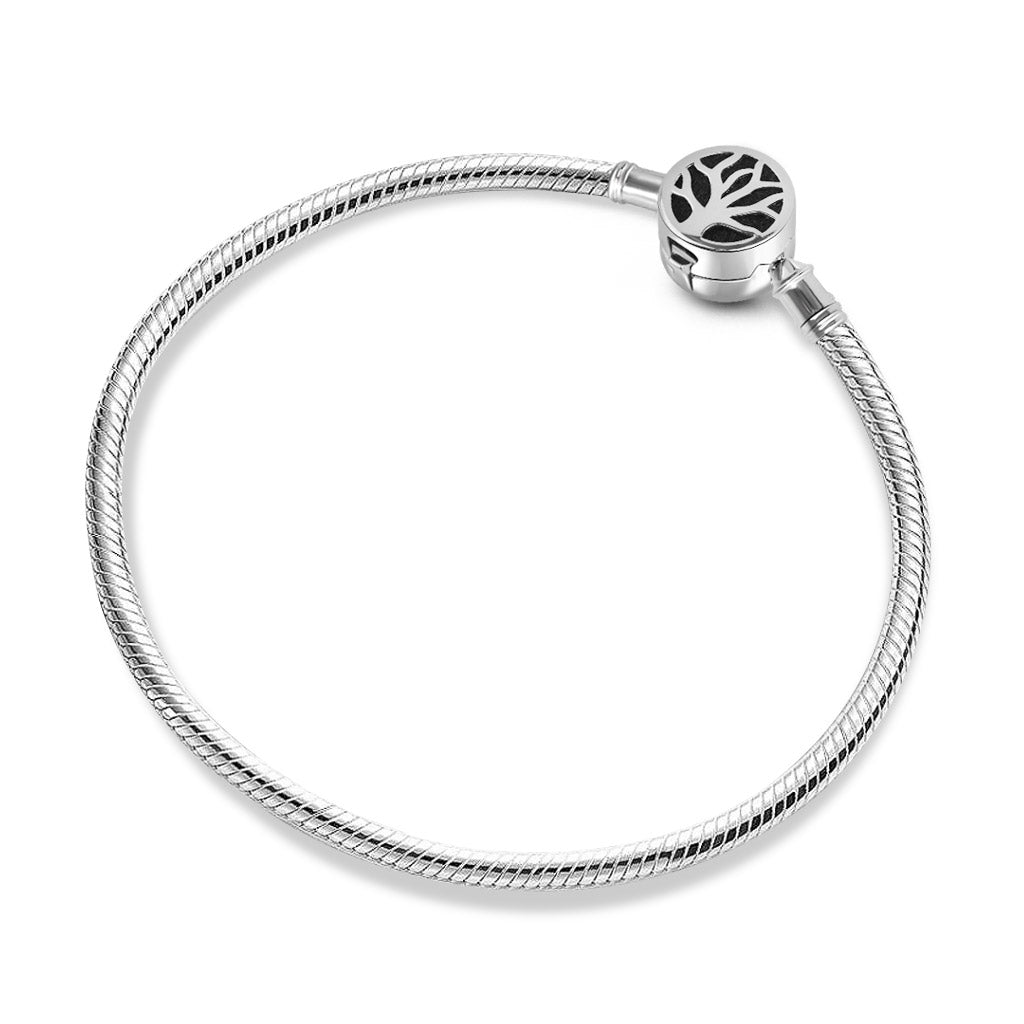 Gnoce "My Family, My Life" Essential Oil Diffuser Bracelet Aromatherapy S925 Sterling Silver Jewelry Fit for charms_3