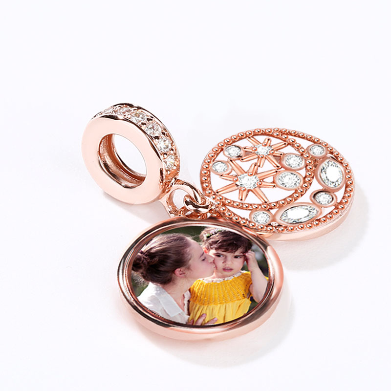 Gnoce Moon Star Engravable Photo Charm_2