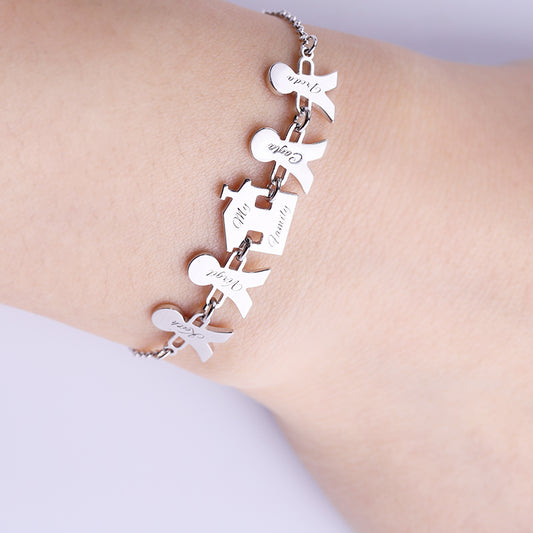 Gnoce "Harbour of Heart" PersonalizedLead-free ECO Copper Engravable Bracelet_6