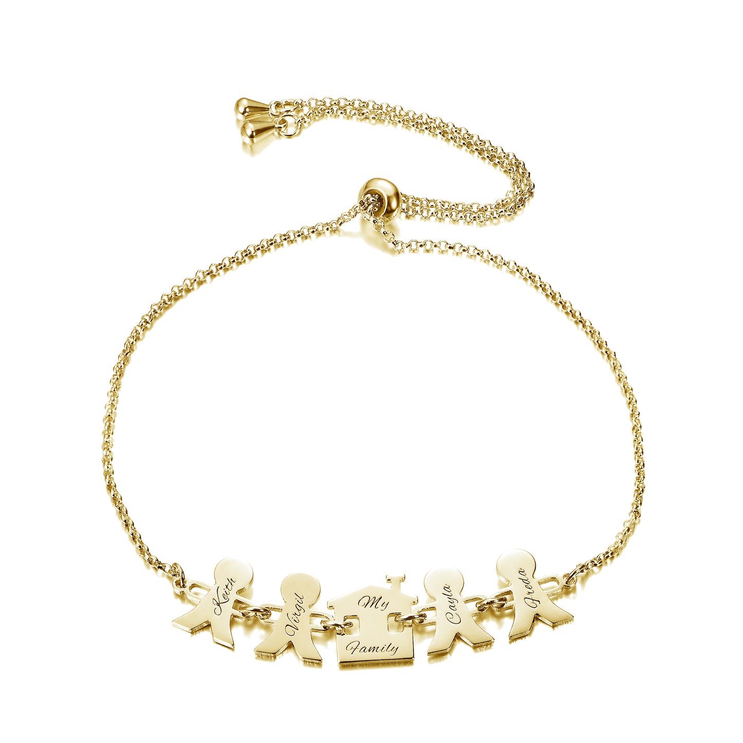 Gnoce "Harbour of Heart" Personalized Sterling Silver Engravable Bracelet_2