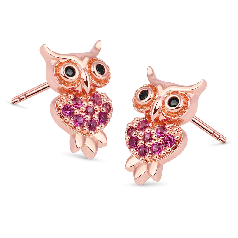 Gnoce Owl Stud Earring_2