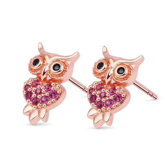 Gnoce Owl Stud Earring_1