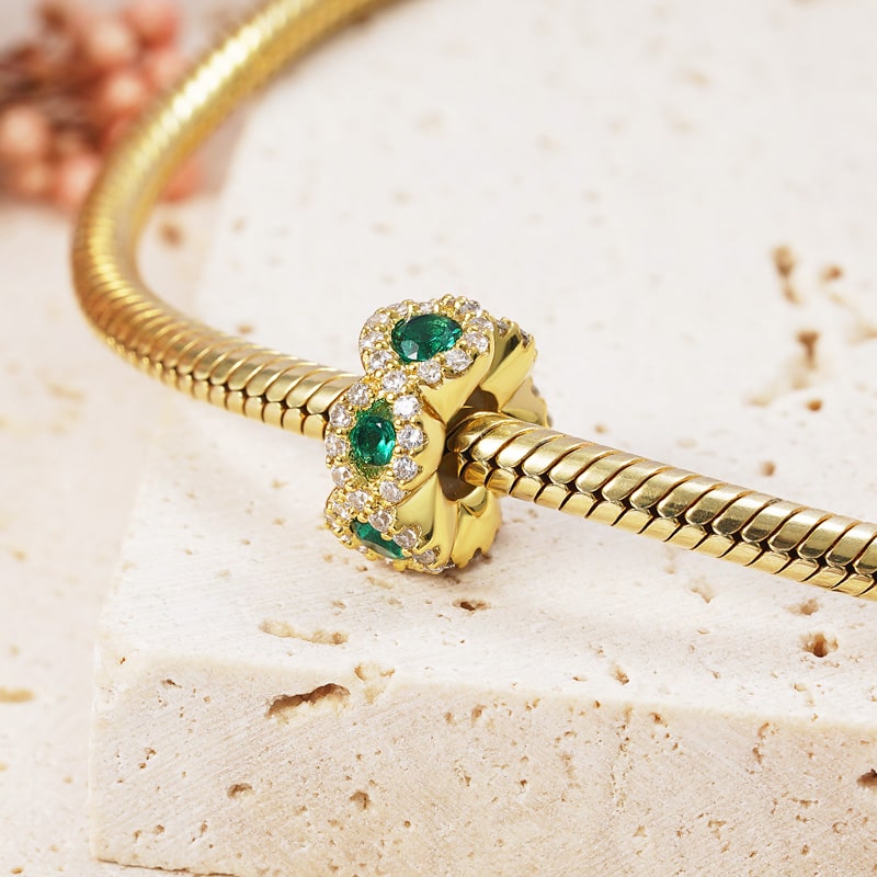 Gnoce Oval Cut Emerald Stopper for Charm_2