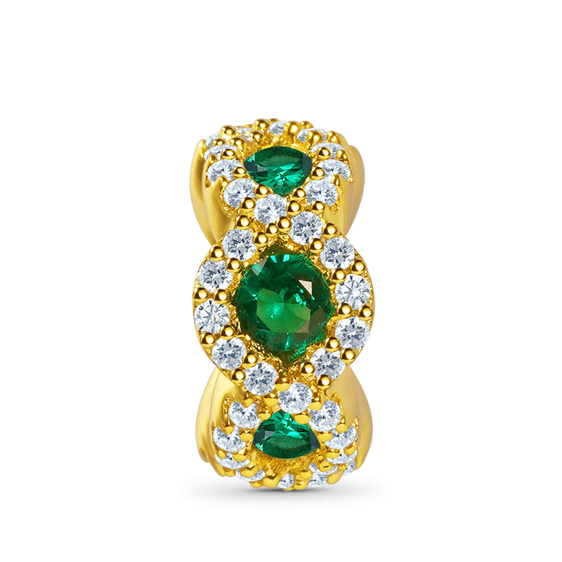 Gnoce Oval Cut Emerald Stopper for Charm_1