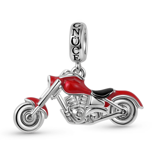Gnoce Motorcycle Charm Platinum-plated Silver Blend_1