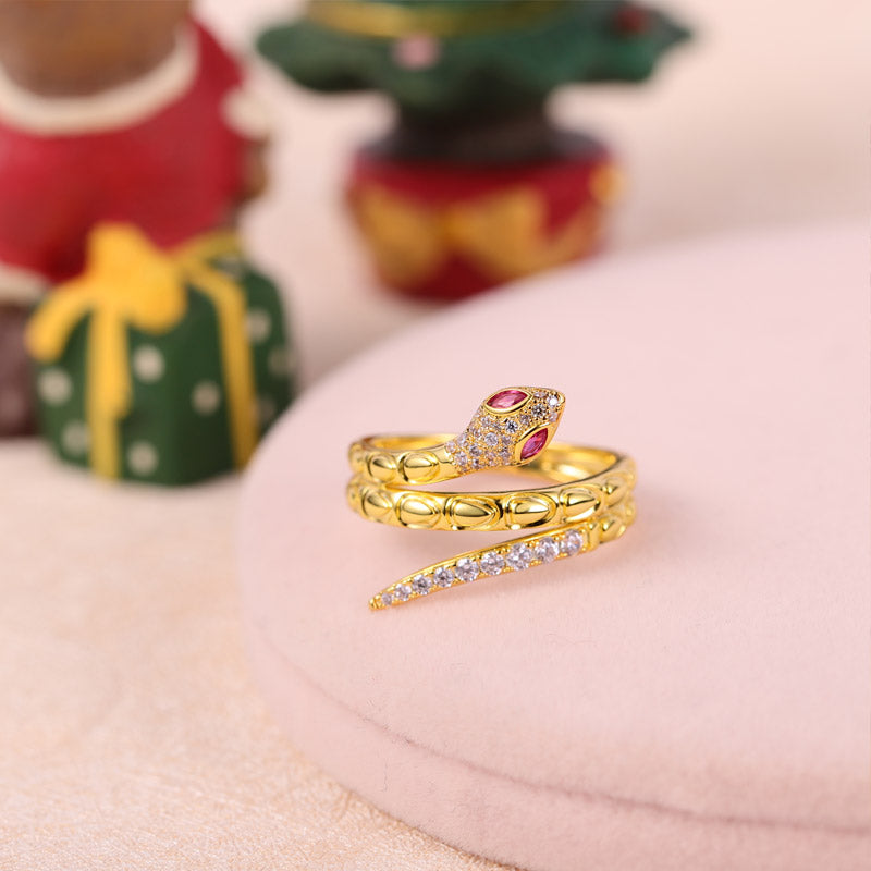 Gnoce Golden Snake Ring_2