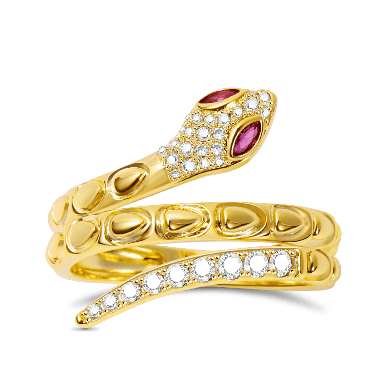 Gnoce Golden Snake Ring_1