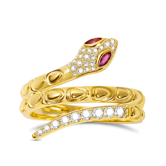 Gnoce Golden Snake Ring_1