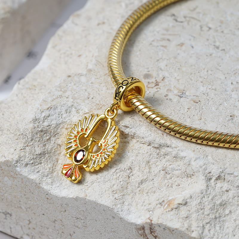 Gnoce Golden Phoenix Charm_2