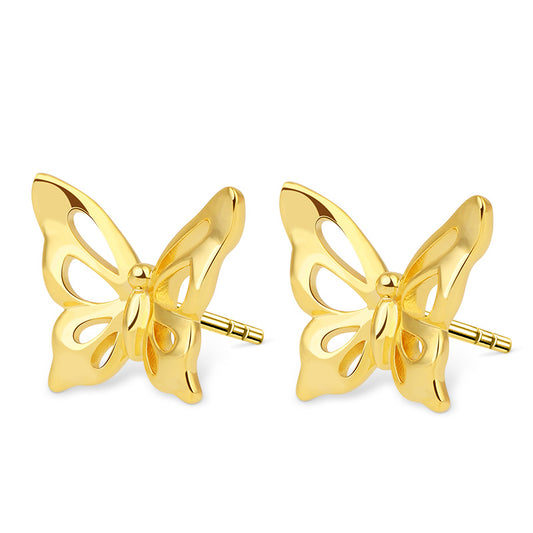 Gnoce Dancing Butterfly Stud Earrings_1