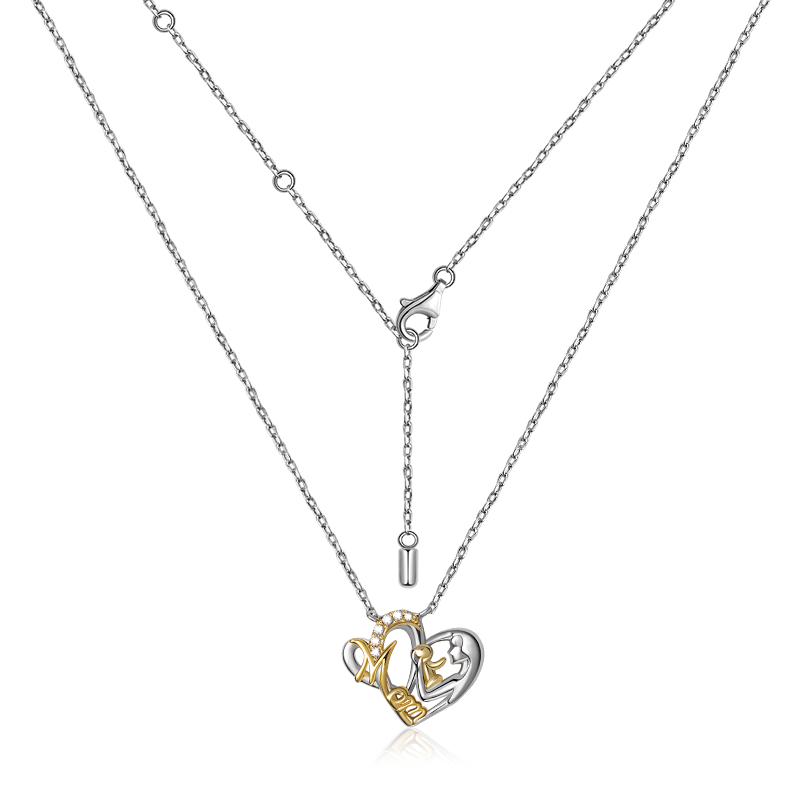 Gnoce Mom Hugs Baby Necklace_2