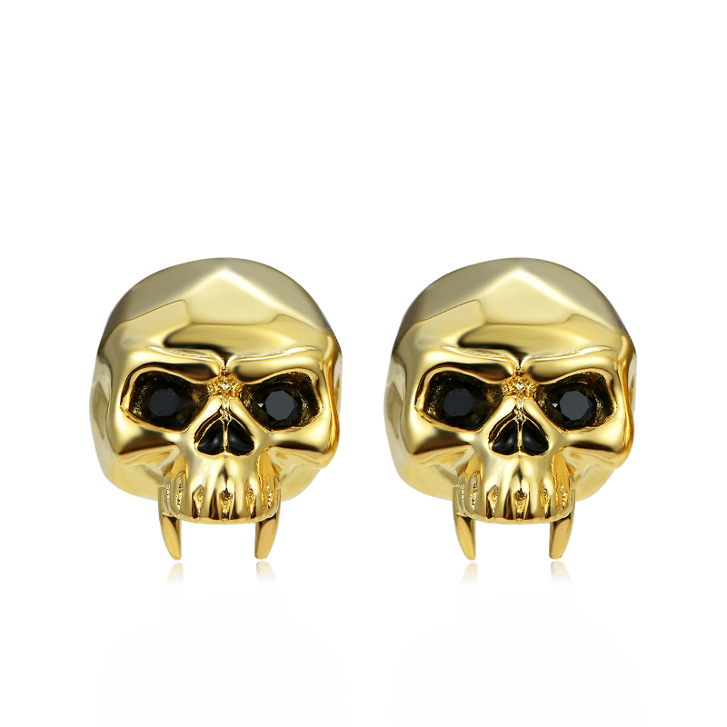 Gnoce Golden Skull Studs_1