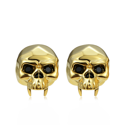 Gnoce Golden Skull Studs_1