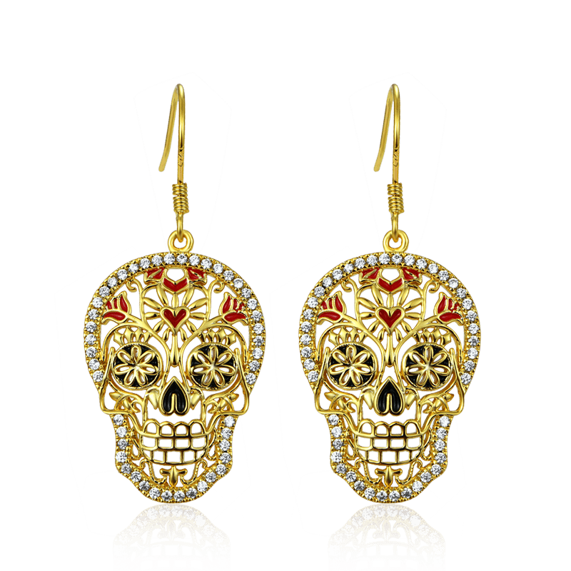 Gnoce Skull Dangle Earrings_1